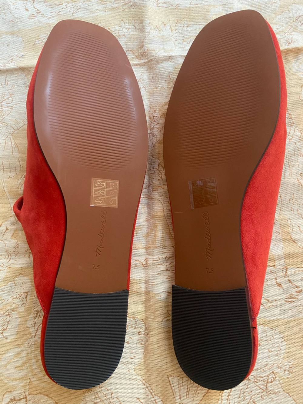 Madewell Red Suede Mary Jane Mules - Picture 4 of 4